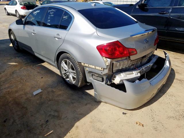 2011 INFINITI G25 BASE JN1DV6AP4BM603128