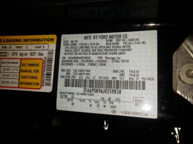2018 FORD FUSION TIT 3FA6P0K96JR259858
