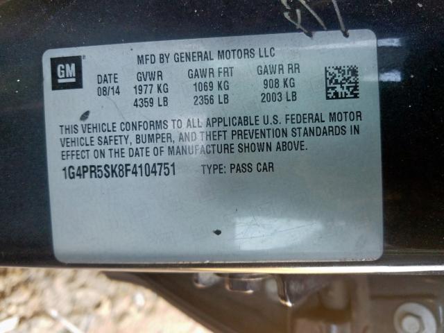 2015 BUICK VERANO CON 1G4PR5SK8F4104751