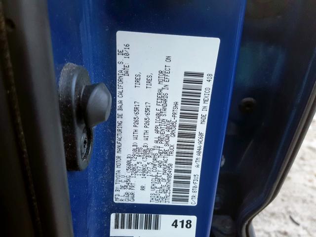 2017 TOYOTA TACOMA DOU 3TMCZ5AN7HM054950