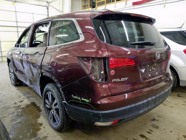 2016 HONDA PILOT EXL 5FNYF6H59GB061413