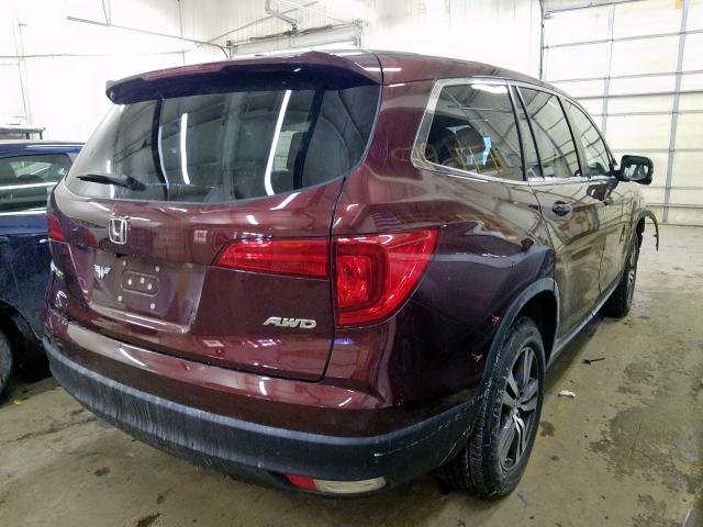 2016 HONDA PILOT EXL 5FNYF6H59GB061413