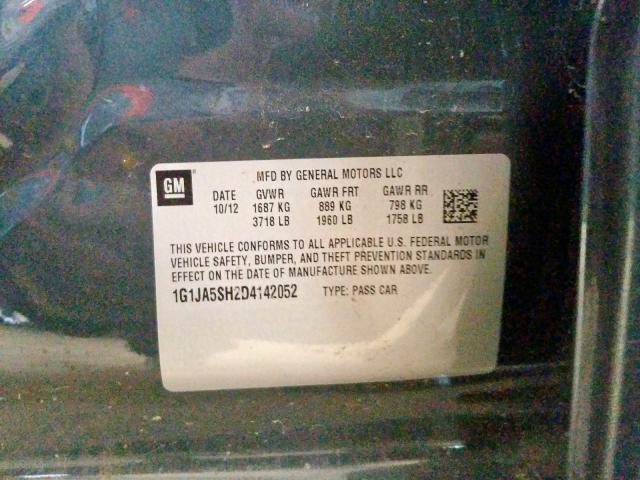 2013 CHEVROLET SONIC LS 1G1JA5SH2D4142052