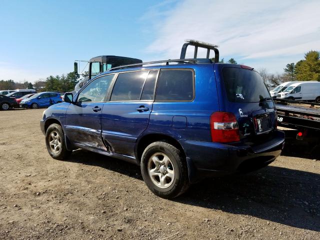 toyota highlander 2006 vin jtehd21a360042810