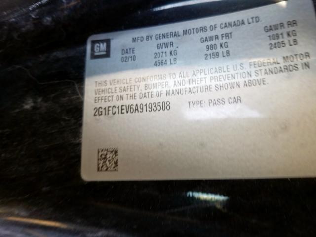 2010 CHEVROLET CAMARO LT 2G1FC1EV6A9193508