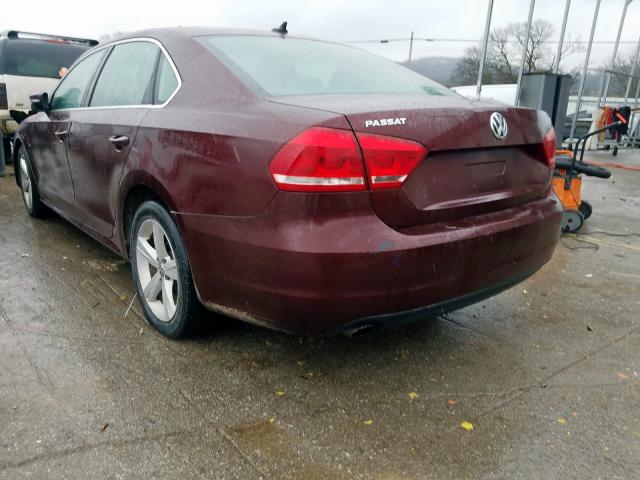 2013 VOLKSWAGEN PASSAT SE 1VWBP7A31DC034147