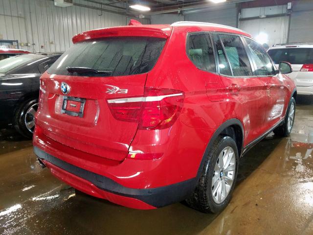 2016 BMW X3 XDRIVE2 5UXWX9C53G0D68699