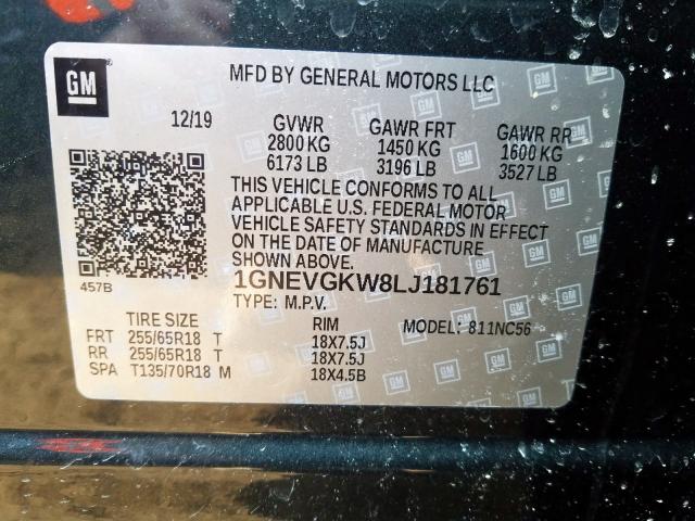 1GNEVGKW8LJ181761