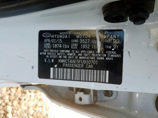 2015 HYUNDAI ACCENT GLS KMHCT4AE5FU910701