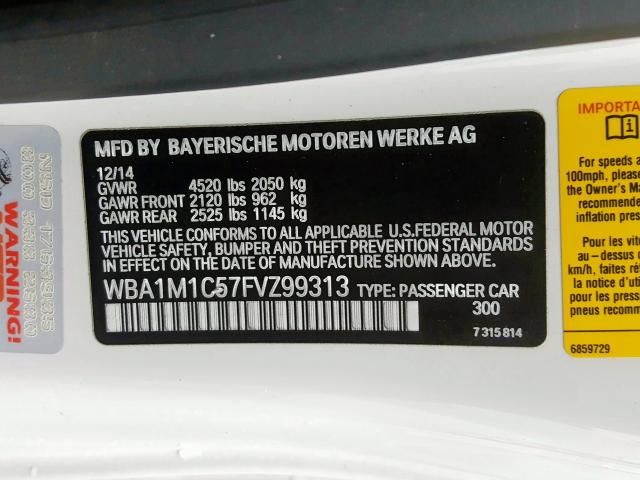 WBA1M1C57FVZ99313