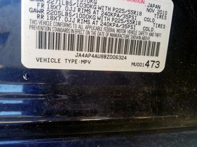 2011 MITSUBISHI OUTLANDER JA4AP4AU8BZ006324