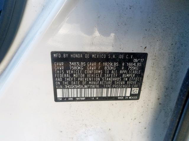 2018 HONDA FIT LX 3HGGK5H5XJM715616