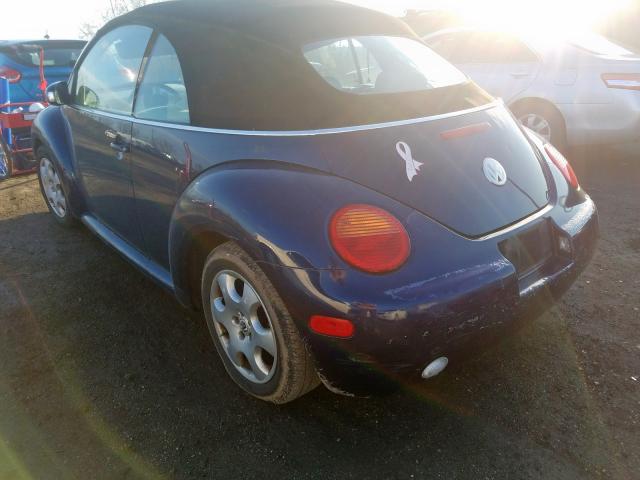 volkswagen beetle 2003 vin 3vwck21y93m312808