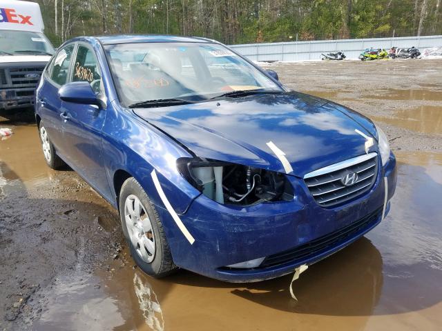 Salvage cars for sale from Copart Lyman, ME: 2009 Hyundai Elantra GLS