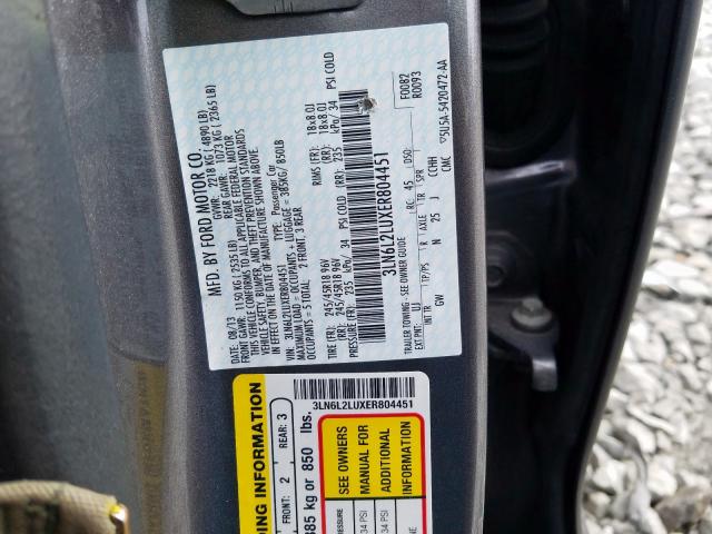 2014 LINCOLN MKZ HYBRID 3LN6L2LUXER804451