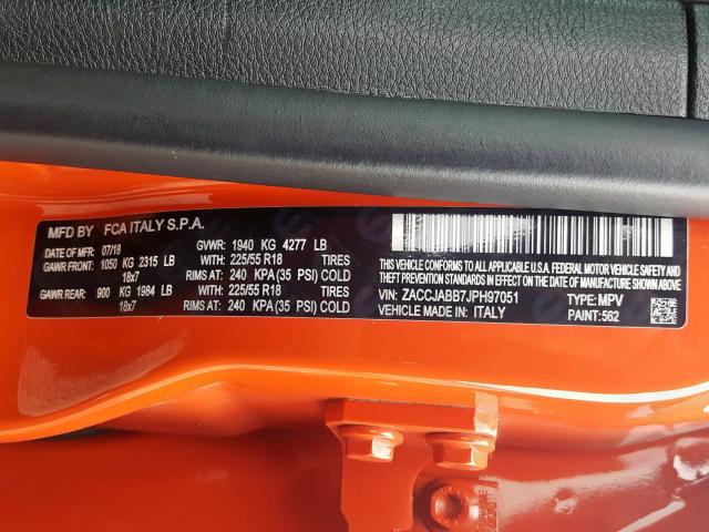 2018 JEEP RENEGADE L ZACCJABB7JPH97051