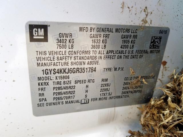1GYS4KKJ6GR351784