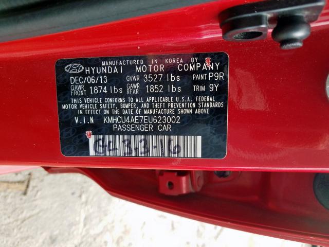 2014 HYUNDAI ACCENT GLS KMHCU4AE7EU623002