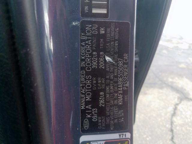 2014 KIA FORTE EX KNAFX4A89E5150987
