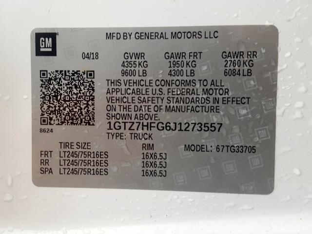 2018 GMC SAVANA G35 1GTZ7HFG6J1273557