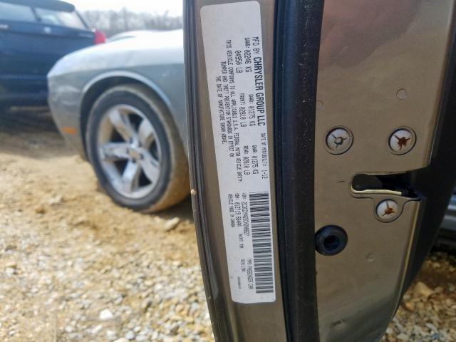 2012 DODGE CHALLENGER 2C3CDYAG5CH208827