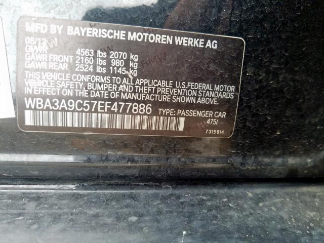 2014 BMW 335 I WBA3A9C57EF477886