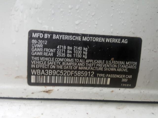 2013 BMW 335 XI WBA3B9C52DF585912