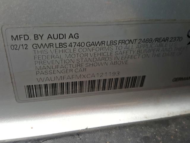 2012 AUDI A3 PREMIUM WAUMFAFMXCA121193