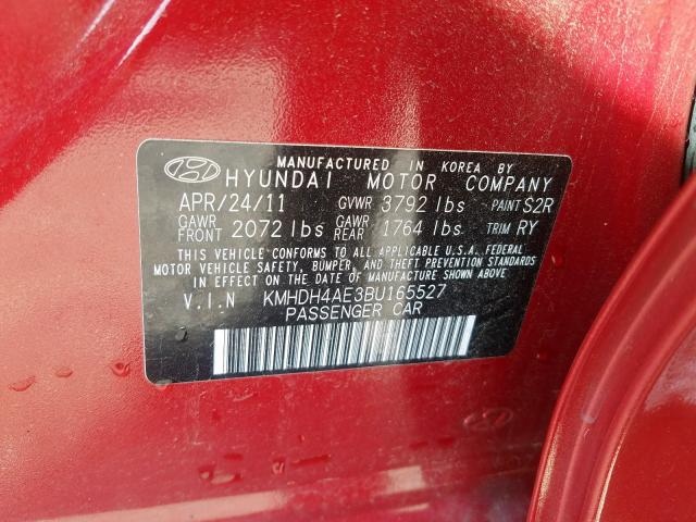 2011 HYUNDAI ELANTRA GL KMHDH4AE3BU165527
