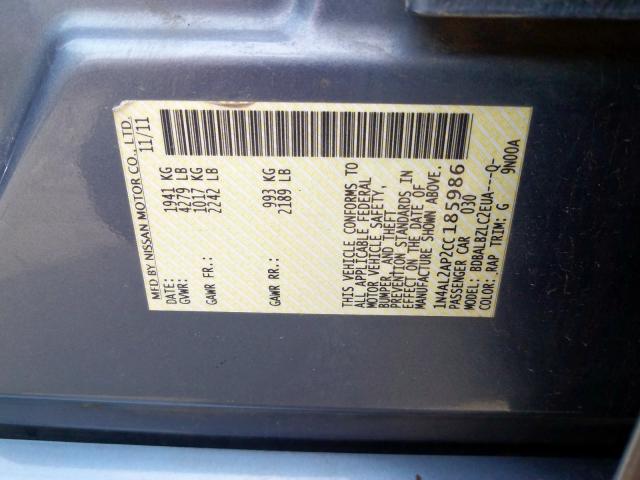 2012 NISSAN ALTIMA 1N4AL2AP2CC185986