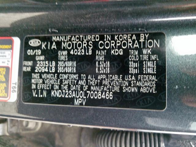 2020 KIA SOUL LX KNDJ23AU0L7008466