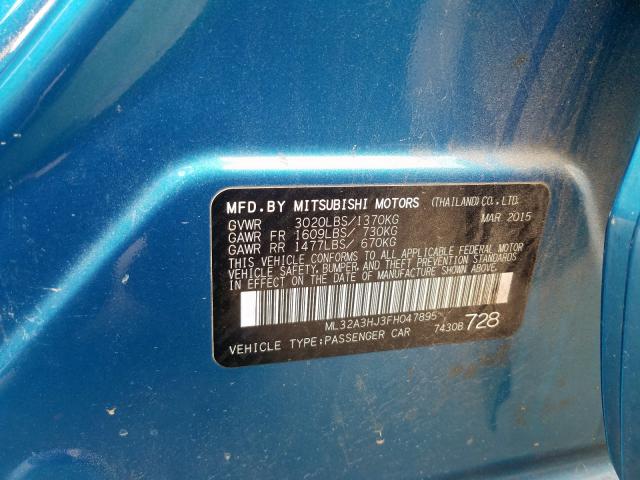 2015 MITSUBISHI MIRAGE DE ML32A3HJ3FH047895