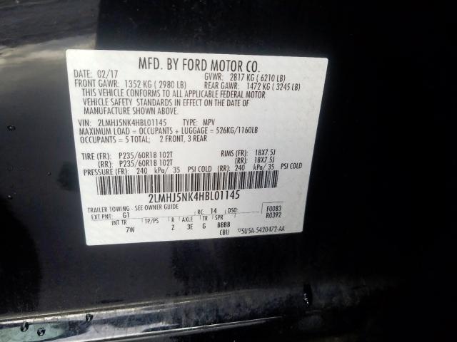 2016 LINCOLN MKT 2LMHJ5NK4HBL01145