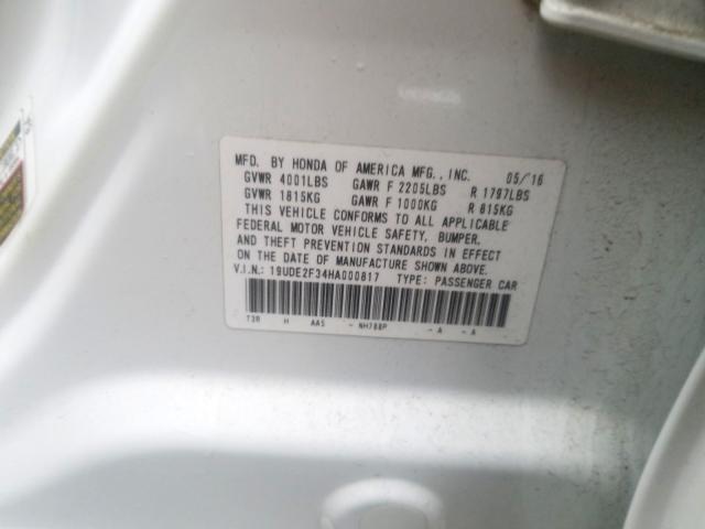 2017 ACURA ILX BASE W 19UDE2F34HA000817