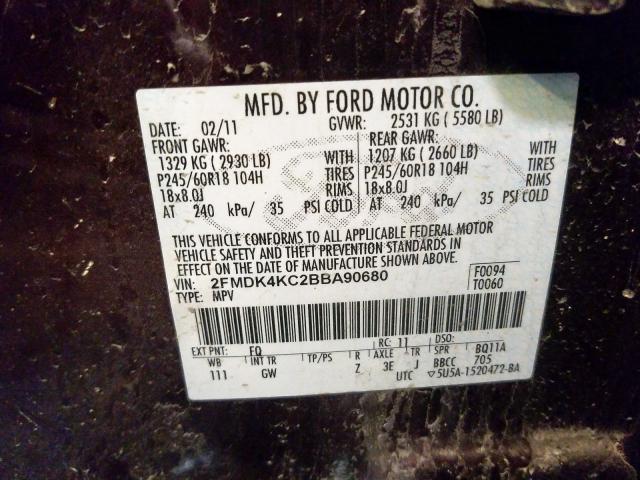 2011 FORD EDGE LIMIT 2FMDK4KC2BBA90680
