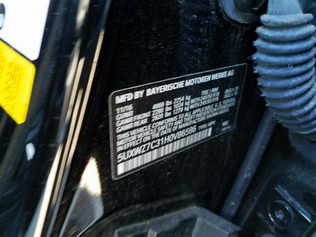 5UXWZ7C31H0V86586