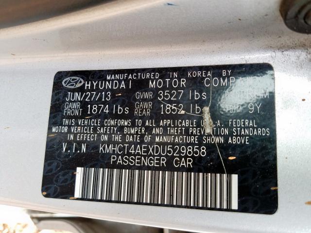 2013 HYUNDAI ACCENT GLS KMHCT4AEXDU529858