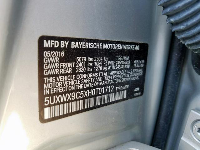 5UXWX9C5XH0T01712