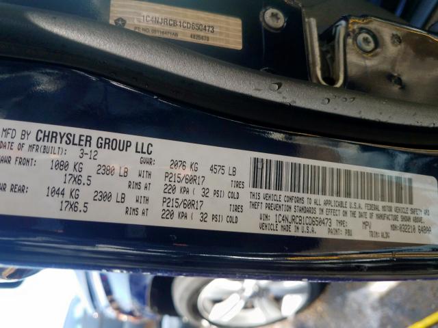 2012 JEEP PATRIOT LI 1C4NJRCB1CD650473