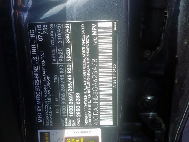 2016 MERCEDES-BENZ GLE 350 4M 4JGDA5HB8GA623478