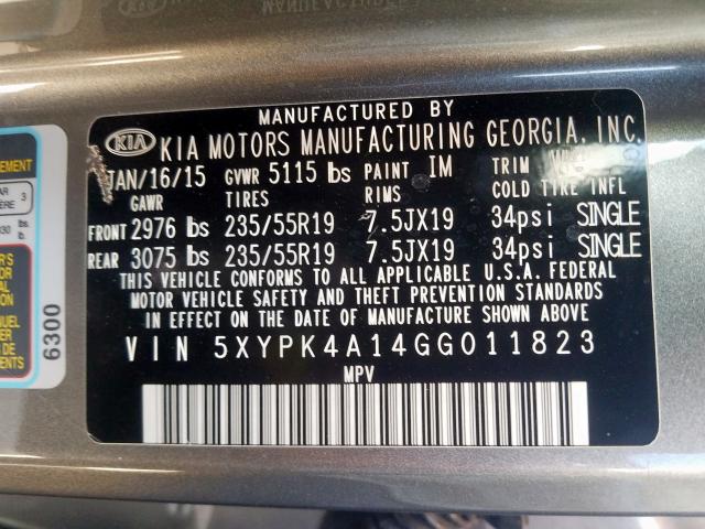 Kia Sorento 2015 -auction- 9