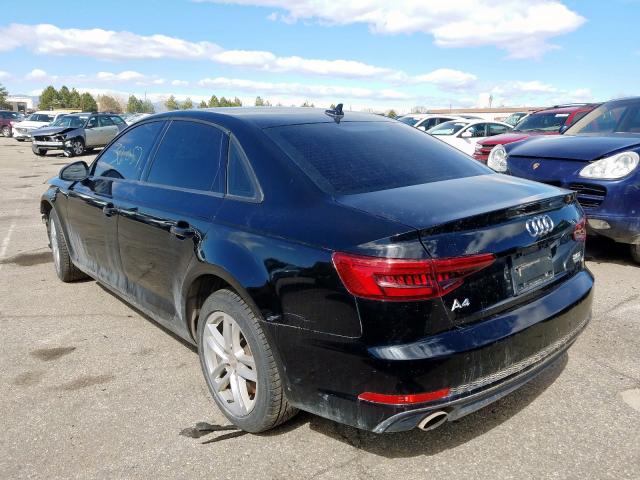 2017 AUDI A4 PREMIUM WAUANAF49HN055810
