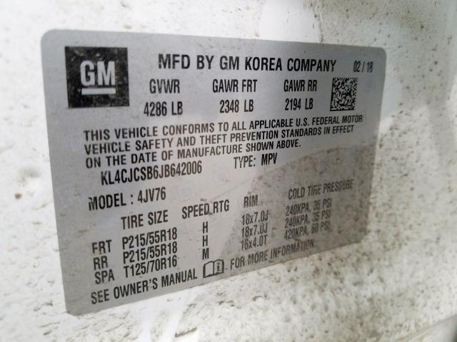 2018 BUICK ENCORE ESS KL4CJCSB6JB642006