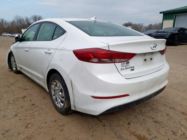 2017 HYUNDAI ELANTRA SE 5NPD74LF8HH098911