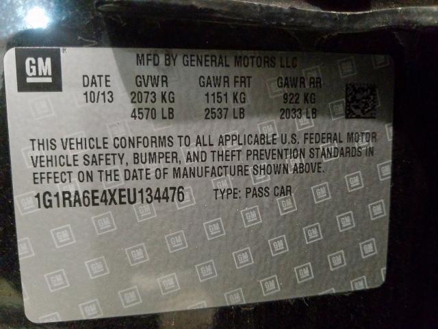 VIN 1G1RA6E4XEU134476 2014 Chevrolet Volt no.10