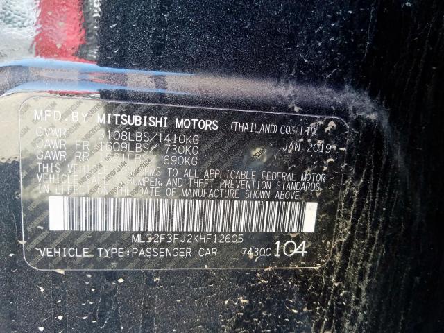 2019 MITSUBISHI MIRAGE G4 ML32F3FJ2KHF12605