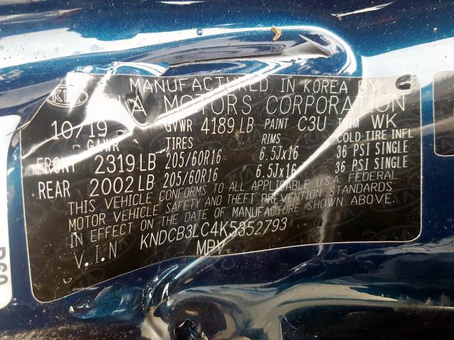 2019 KIA NIRO FE KNDCB3LC4K5352793