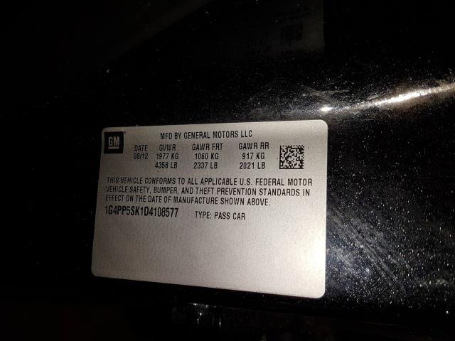 2013 BUICK VERANO 1G4PP5SK1D4108577