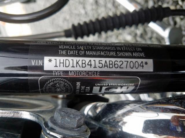 2010 HARLEY-DAVIDSON FLHX 1HD1KB415AB627004