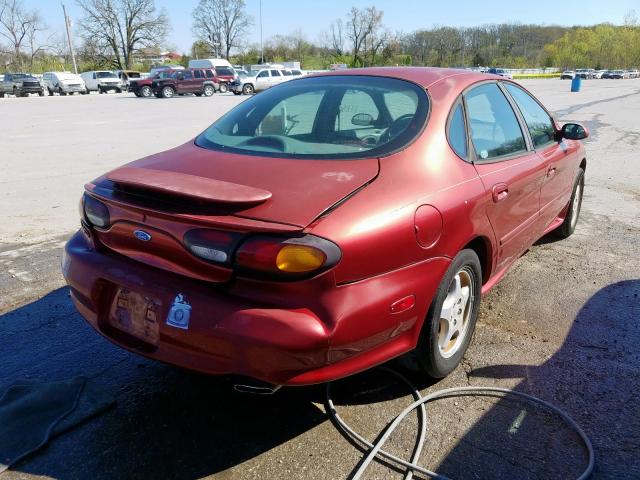 1997 ford taurus sedan 4d 3 4l gas red Ù„Ù„Ø¨ÙŠØ¹ rogersville mo 1falp54nxva241728 a better bid a better bid car auctions